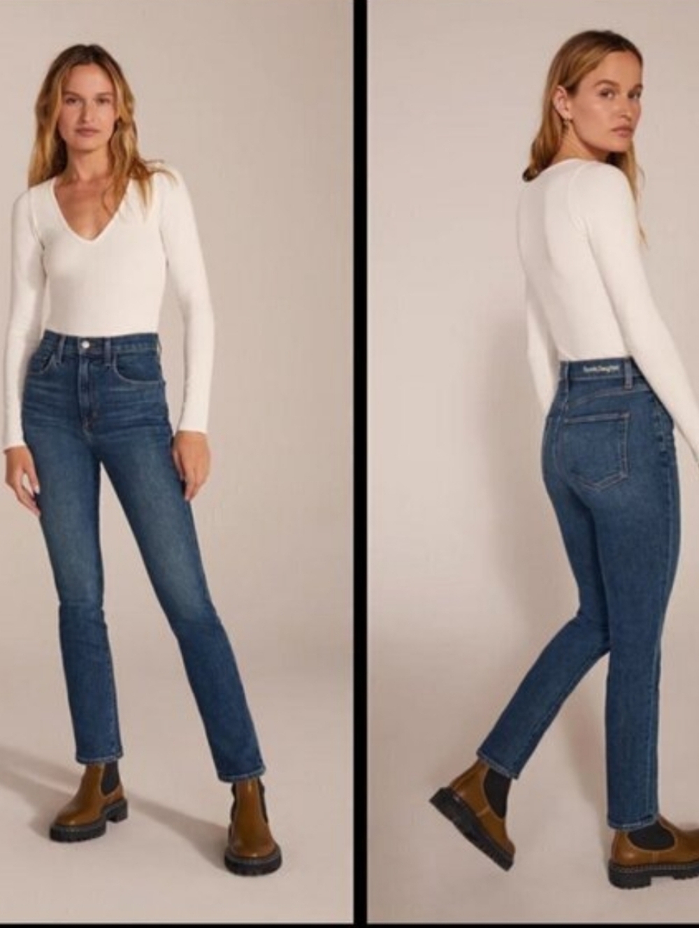 Favorite Daughter Valentina Ankle Cigarette Slim Cotton Blue Jeans Size 26